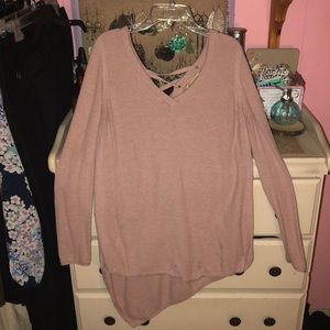 Democracy Lace Up (back) Sweater